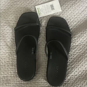 CROCS Black Slide Sandals